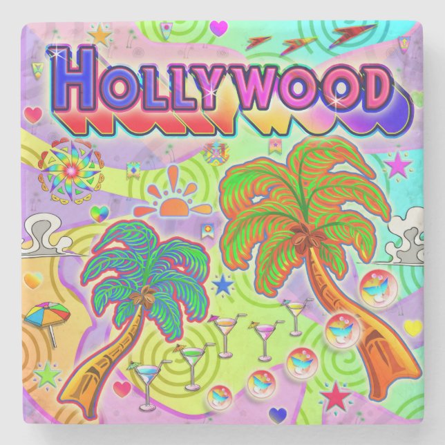 Hollywood Vacation Target Untersetzer (Vorderseite)