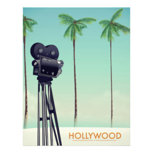 Hollywood-Vintag-Kamera Fotodruck