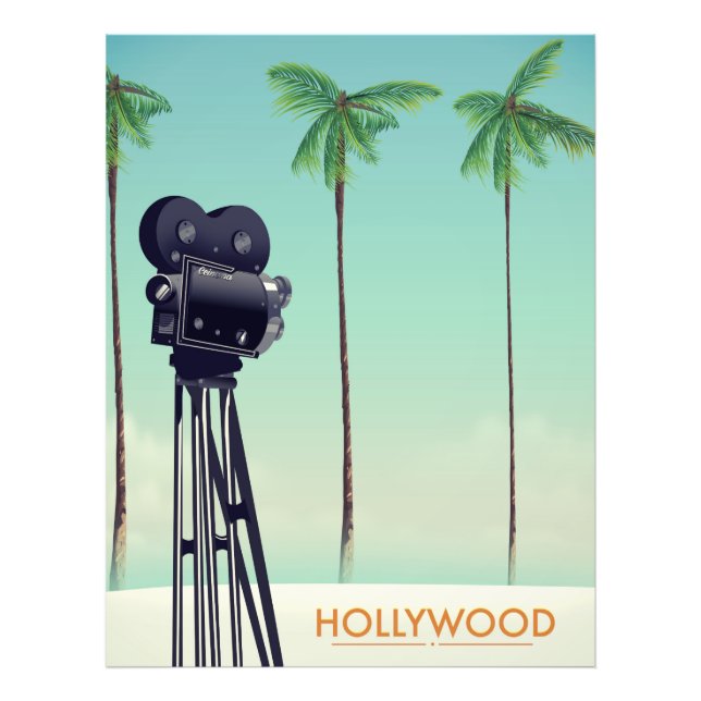 Hollywood-Vintag-Kamera Fotodruck (Vorne)