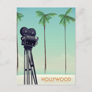 Hollywood-Vintag-Kamera Postkarte