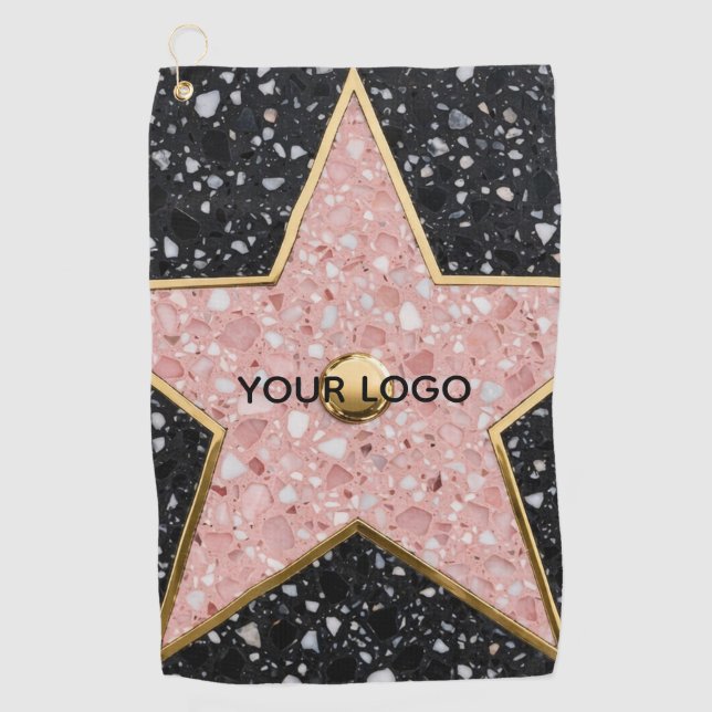 Hollywood Walk of Fame Square Coaster Golfhandtuch (Vorderseite)