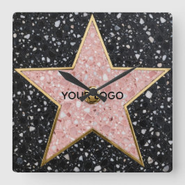 Hollywood Walk of Fame Square Coaster Quadratische Wanduhr