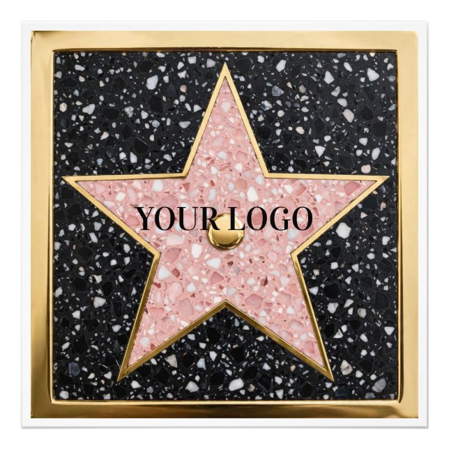 Hollywood Walk of Fame Square Untersetzer Fotodruck (Vorne)