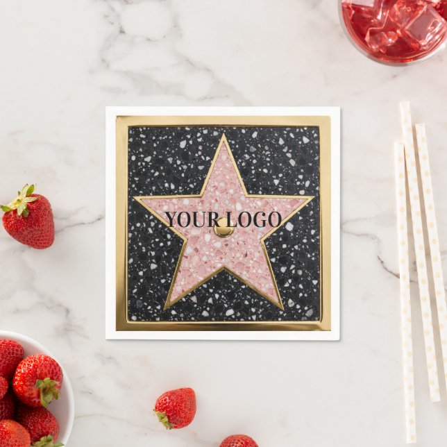 Hollywood Walk of Fame Square Untersetzer Serviette (Beispiel)