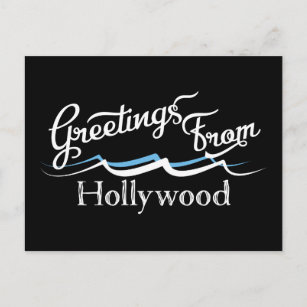Hollywood Water Waves Postkarte