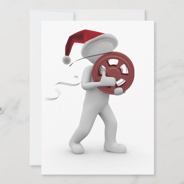 hollywood-Weihnachten Feiertagskarte (Vorderseite)