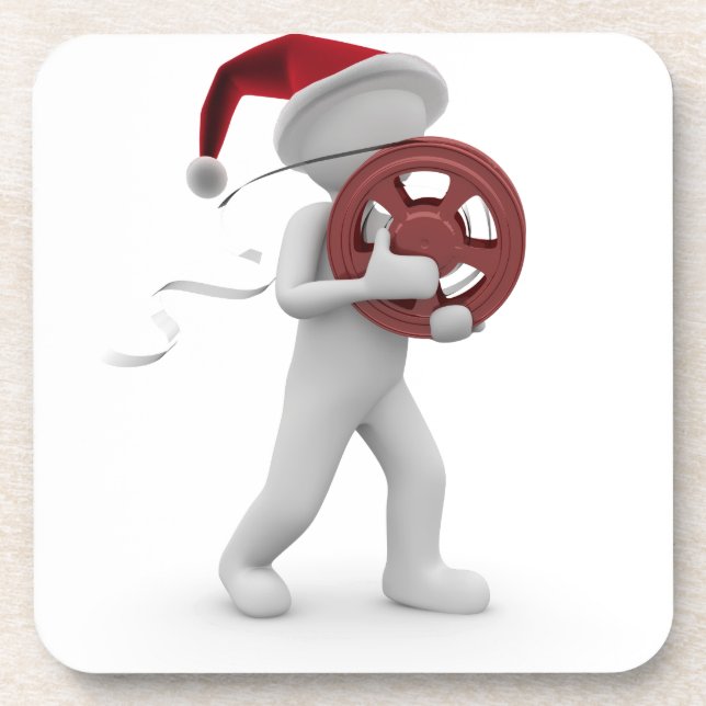 hollywood-Weihnachten Getränkeuntersetzer (Vorderseite)