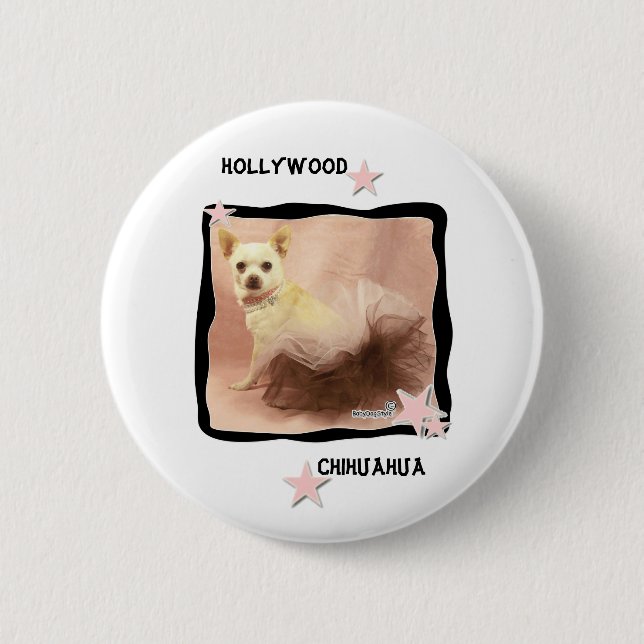 Hollywoodchihuahua-Button Button (Vorderseite)