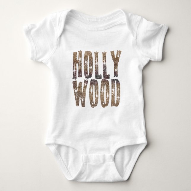 Hollywoodkaffee und -sterne baby strampler (Vorderseite)