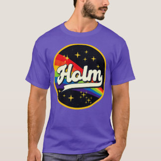 Holm-Regenbogen im Vintagen Weltraum T-Shirt