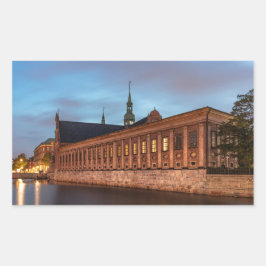 Holmens Church Kopenhagen Dänemark Rechteckiger Aufkleber