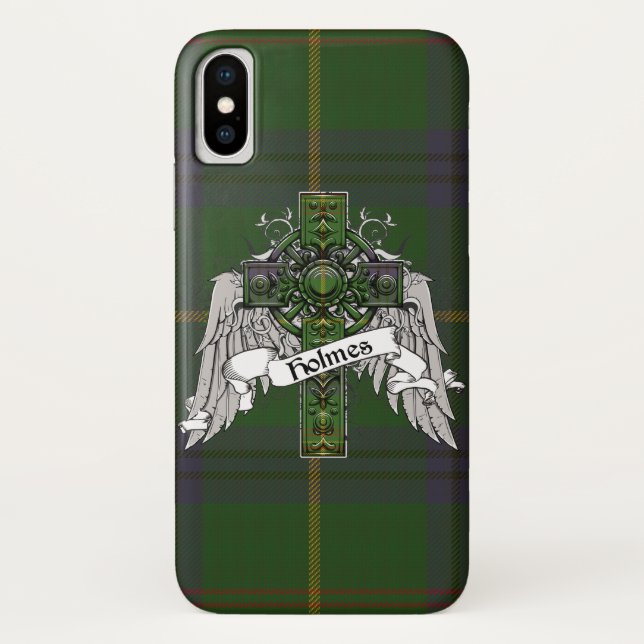 Holmes Tartan Cross Case-Mate iPhone Hülle (Rückseite)