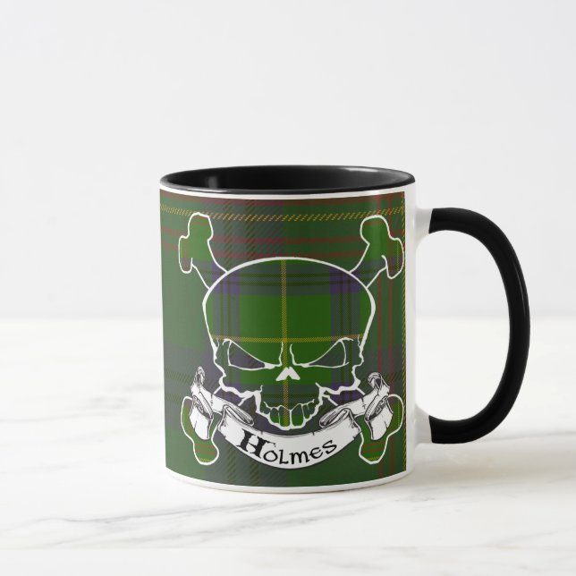 Holmes Tartan-Schädel Tasse (Rechts)