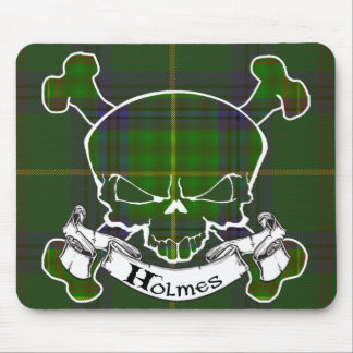 Holmes Tartan Skull Mousepad