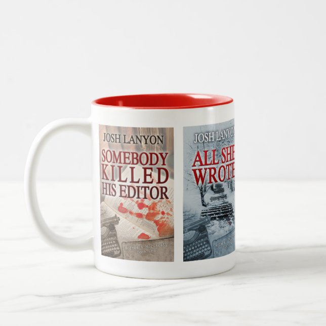 Holmes und Moriarity ReihenTasse Zweifarbige Tasse (Links)