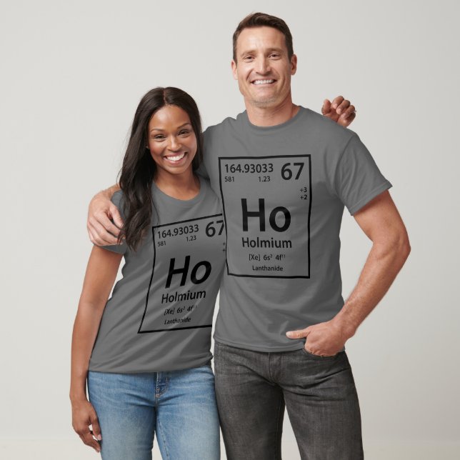 Holmium-Element (schwarz) T - Shirt (Unisex)