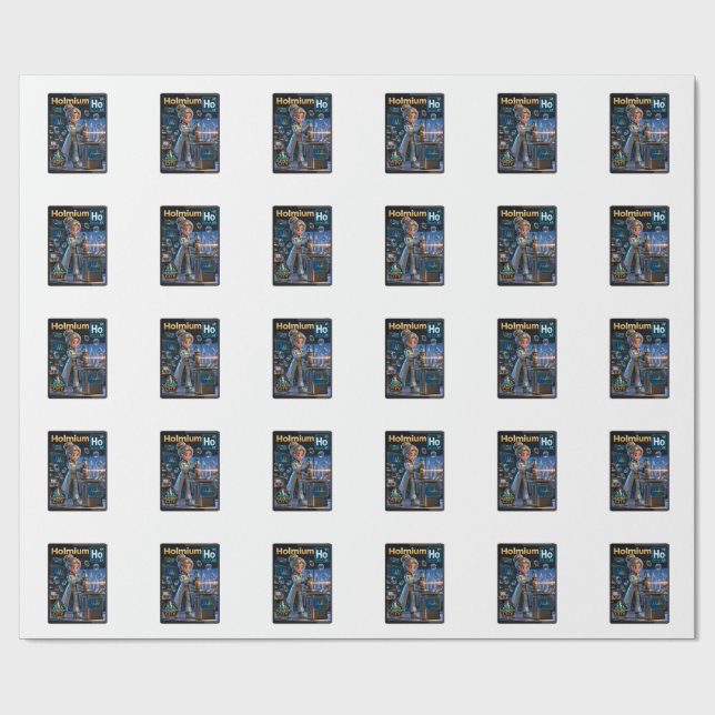  Holmium (Ho) – Atom | ATOMIVRA™ Kollektion Geschenkpapier (Flach)