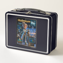 Holmium (Ho) – Atom | ATOMIVRA™ Kollektion Metall Brotdose
