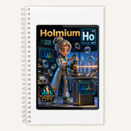 Holmium (Ho) – Atom | ATOMIVRA™ Kollektion Notizbuch