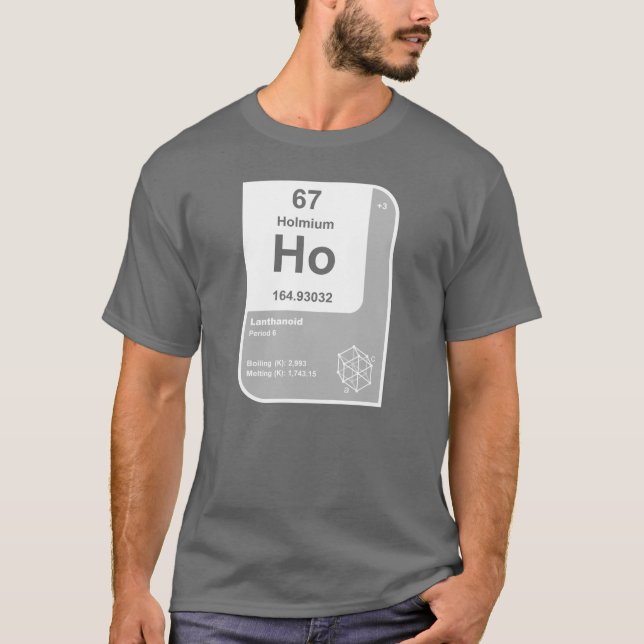 Holmium (Ho) T-Shirt (Vorderseite)