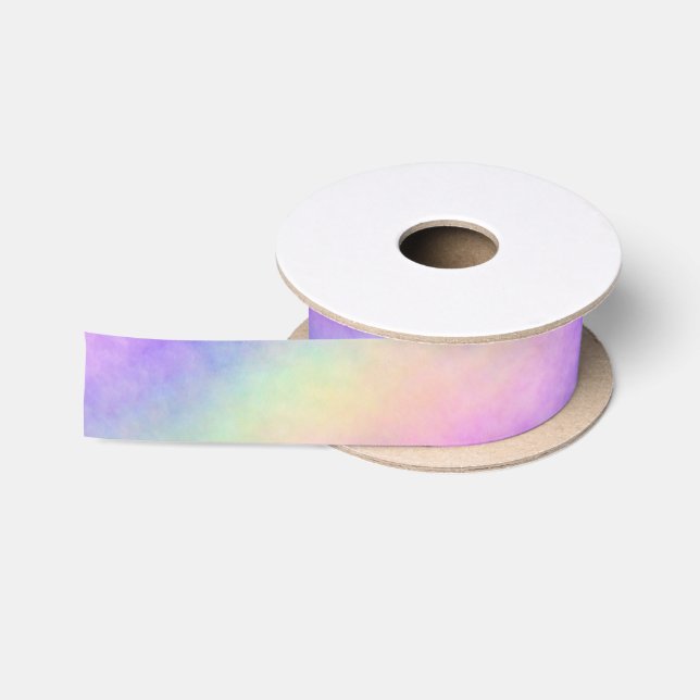 Holo-Regenbogen-Soft-Ombre:  Satinband (Spule)