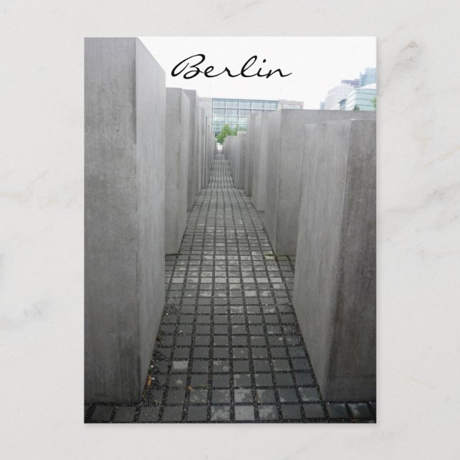 Holocaust-Denkmal Postkarte (Vorderseite)