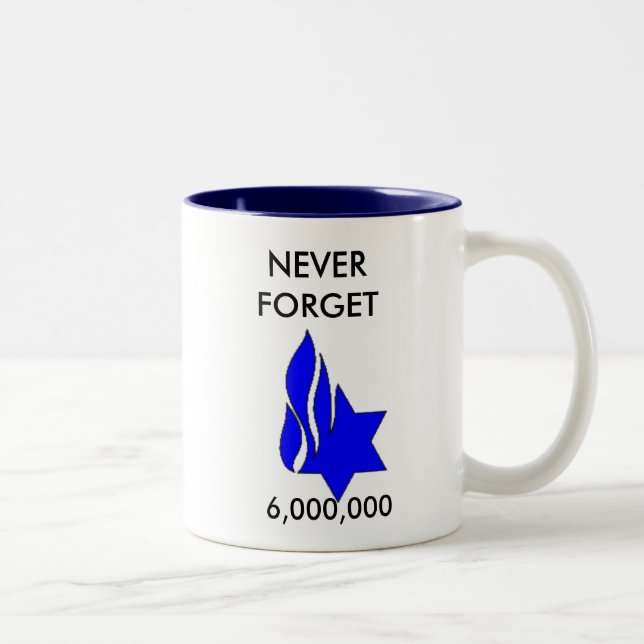 Holocaust-Erinnerungs-Tasse Zweifarbige Tasse (Rechts)