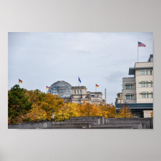 Holocaust-Gedenkstätte, Berlin, Deutschland Poster (Vorne)