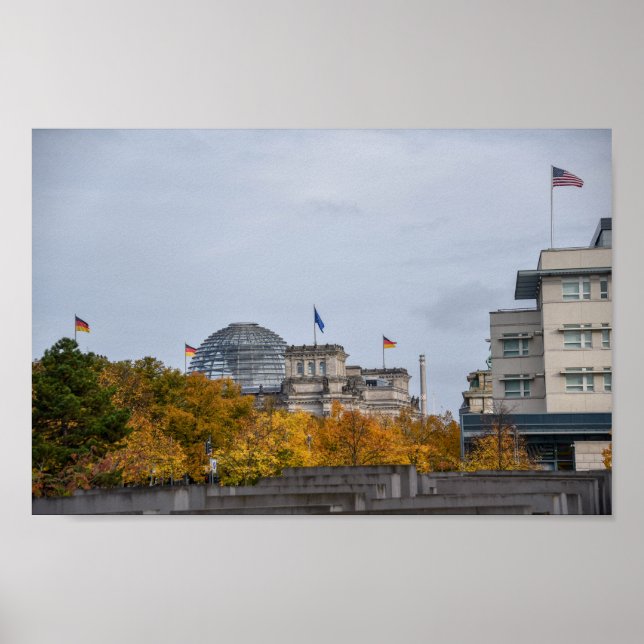 Holocaust-Gedenkstätte, Berlin, Deutschland Poster (Vorne)