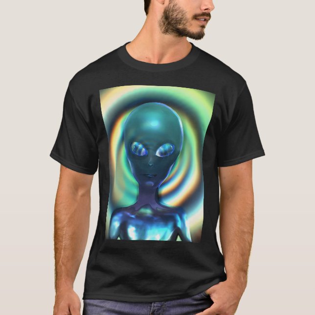 Holofoil 1A Gray Alien T-Shirt (Vorderseite)