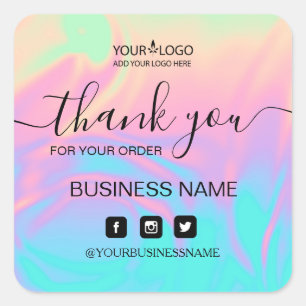 Holografie Unicorn Aufkleber . Eleganz und Harmoni