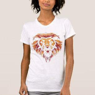 Holografisch geometrische Lion T-Shirt