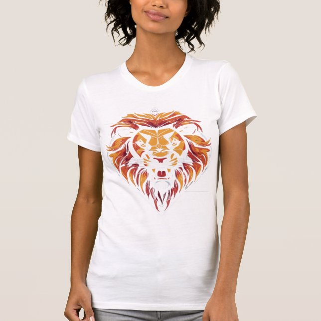 Holografisch geometrische Lion T-Shirt (Vorderseite)
