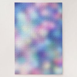 Holografisch Lila Bokeh Blur farbenfroher Gradient Puzzle