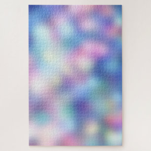 Holografisch Lila Bokeh Blur farbenfroher Gradient Puzzle