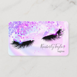 holografisch moderne Make-up mädchenhaft Lashes Visitenkarte