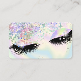 holografisch moderne Make-up mädchenhaft Lashes Visitenkarte