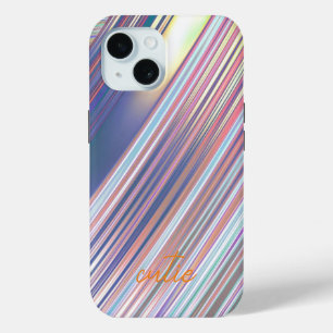 Holografisch Niedlich Striped Girly Case-Mate iPhone Hülle