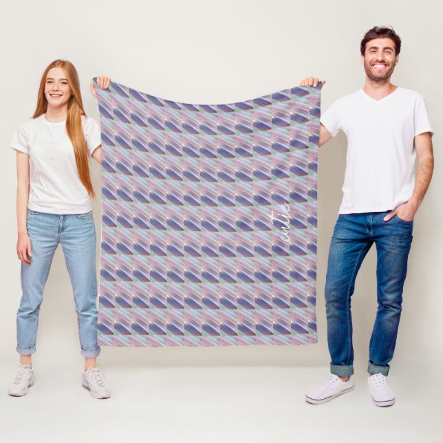 Holografisch Niedlich Striped Girly Fleecedecke (Beispiel)