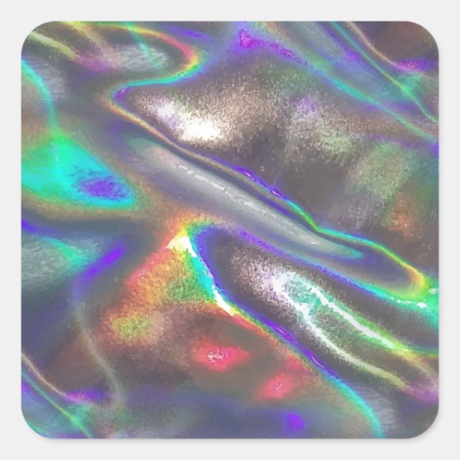 holografisch quadratischer aufkleber (Vorderseite)