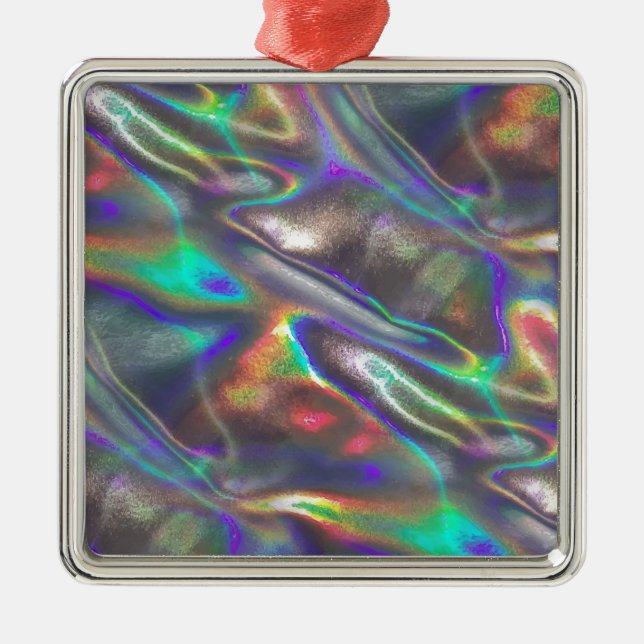 holografisch silbernes ornament (Vorne)