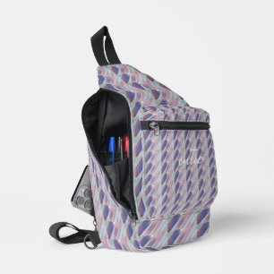 Holografisch süß gestreift Mädchenhaft Crossbody Bag