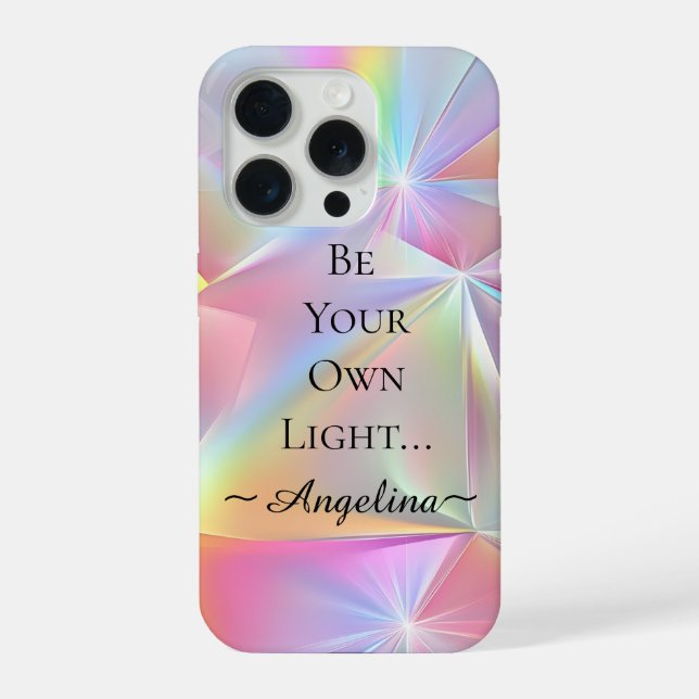 Holografische Ästhetik iPhone Hülle (Rückseite)