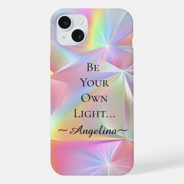 Holografische Ästhetik iPhone Hülle (Rückseite)