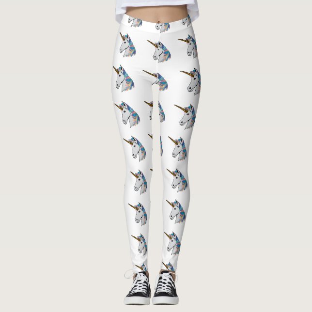 holografische EinhornLeggings Leggings (Vorderseite)