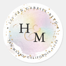 Holografische Farben Gold Script Ampersand