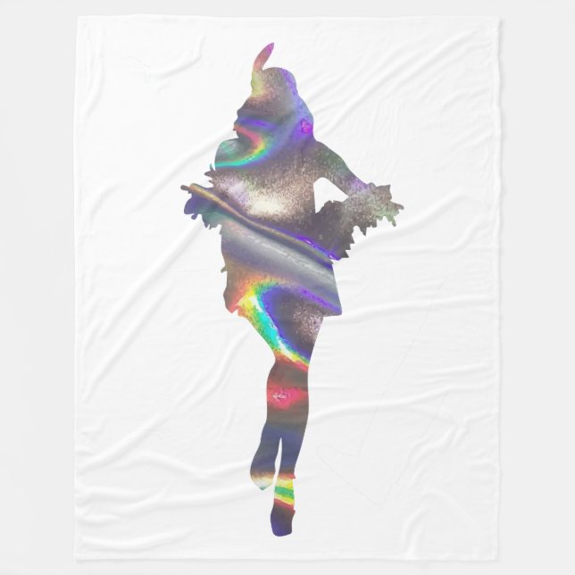 holografische Flapper-Decke Fleecedecke (Vorderseite)