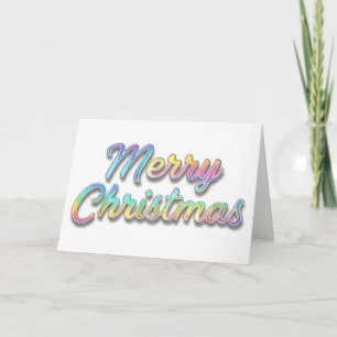 Holografische Folien-Schrift Frohe Weihnachten
