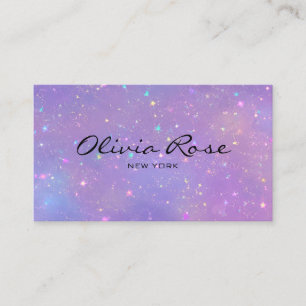 Holografische Glitter-Opal-Visitenkarte Visitenkarte