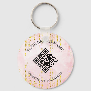 Holografische individuelle Geschäfts-QR-Code-Schlü Schlüsselanhänger